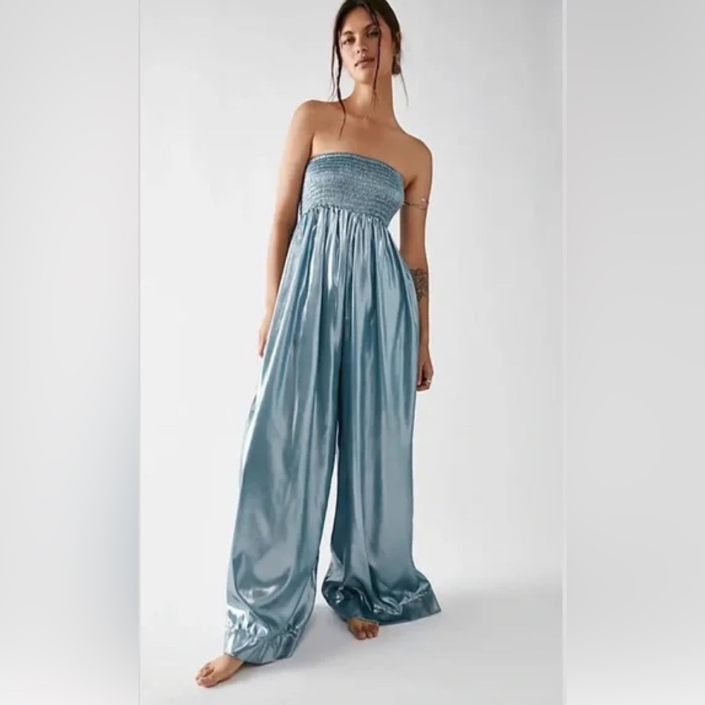 Free People Julie Metallic Jumpsuit